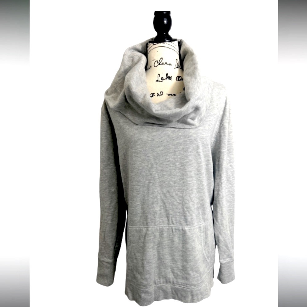 Old Navy Gray Cowl Neck Sweater Sweatshirt with Long Sleeves Plus-size XXL